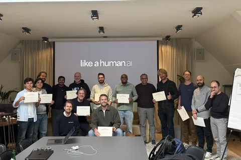 Participants with their certificates, Amsterdam
