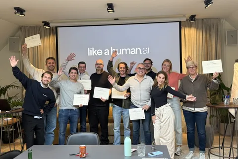 Participants with their certificates, Amsterdam